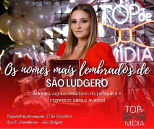 Entrega do Prêmio Top de Mídia em São Ludgero/SC com Coquetel com Dj